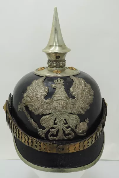 Prussian Pioneer Officer Pickelhaube Visuel 1 principal
